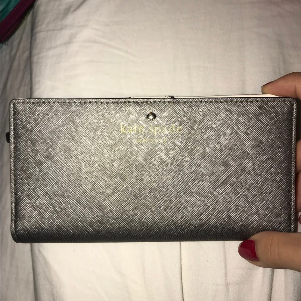 ****Sold***** Silver Kate Spade Wallet